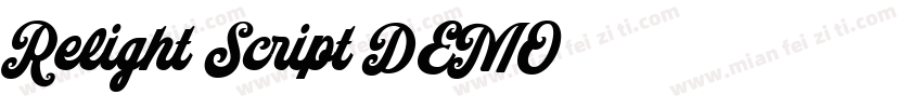 Relight Script DEMO字体转换